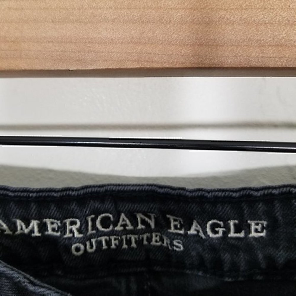 American Eagle Button Fly Distressed Denim Mini Skirts Size 2 - Picture 2 of 5